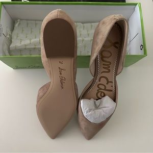 Sam Edelman Rodney Flats, Nude Suede (Oatmeal/Beige)